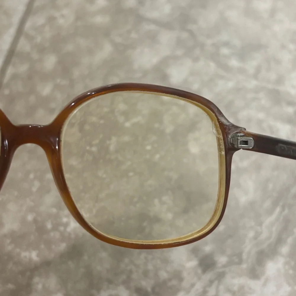 Vintage Polo Ralph Lauren Tortoise Shell Eyeglasses Oversized Frames Brown
